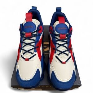 Mazino Men's Athletic Shoes - Red, Blue, and White